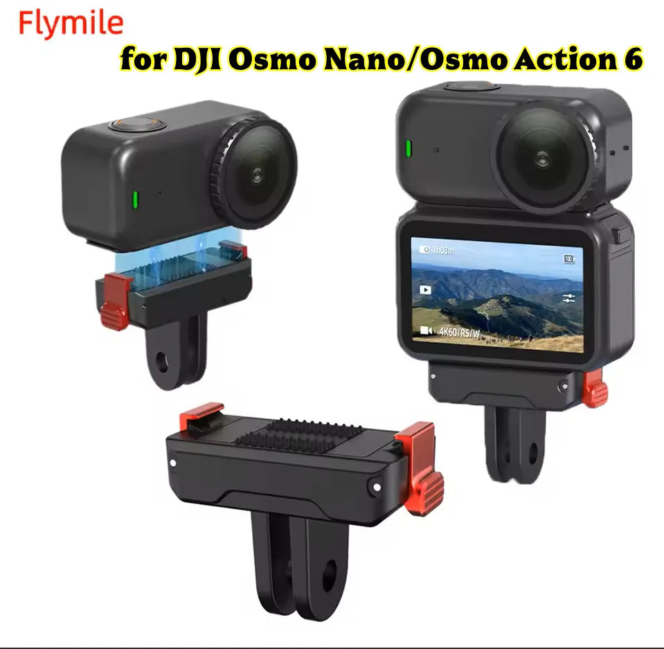 Quick-Release Mount for DJI Osmo Action 6 & Nano | Dual Claw