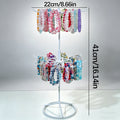 1pc Iron Art Two layer Rotating Bead Storage Desktop Bead Craft Display Stand Retail Jewelry Display Stand Oasis Select Two layer