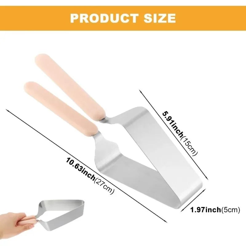 Fudge Dessert Slicing Processing Kitchen Tools Birthday Cake Slicer Cutter Triangular Stainless Steel Cutter Dessert Shop Cutter Oasis Select