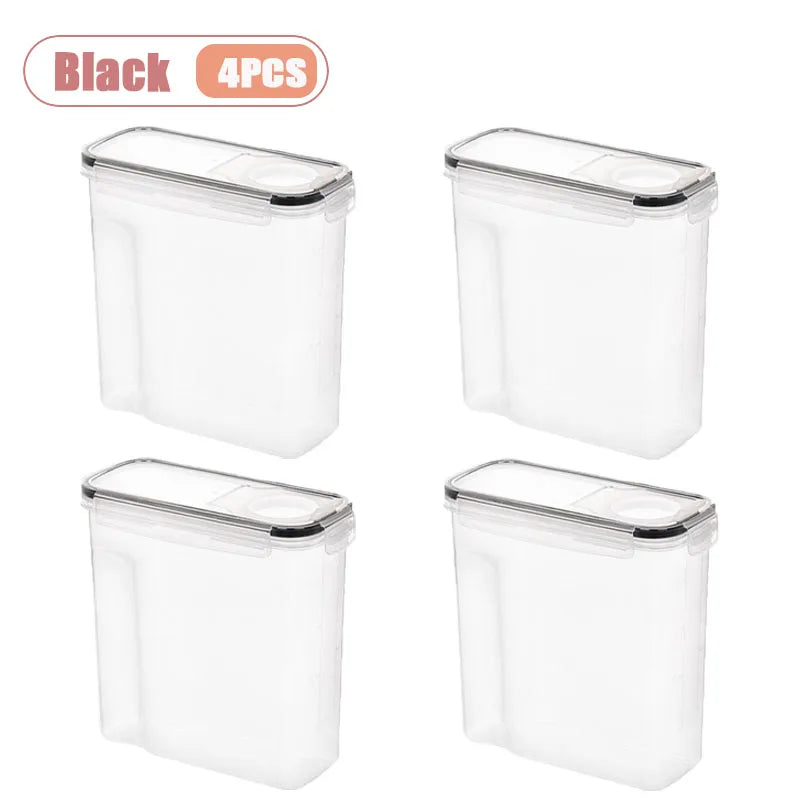 1-4pcs 3D Printer Filament Dry Box Sealed Dustproof Moisture Proof Storage Container for Universal Spool Holder Oasis Select Black-4PCS