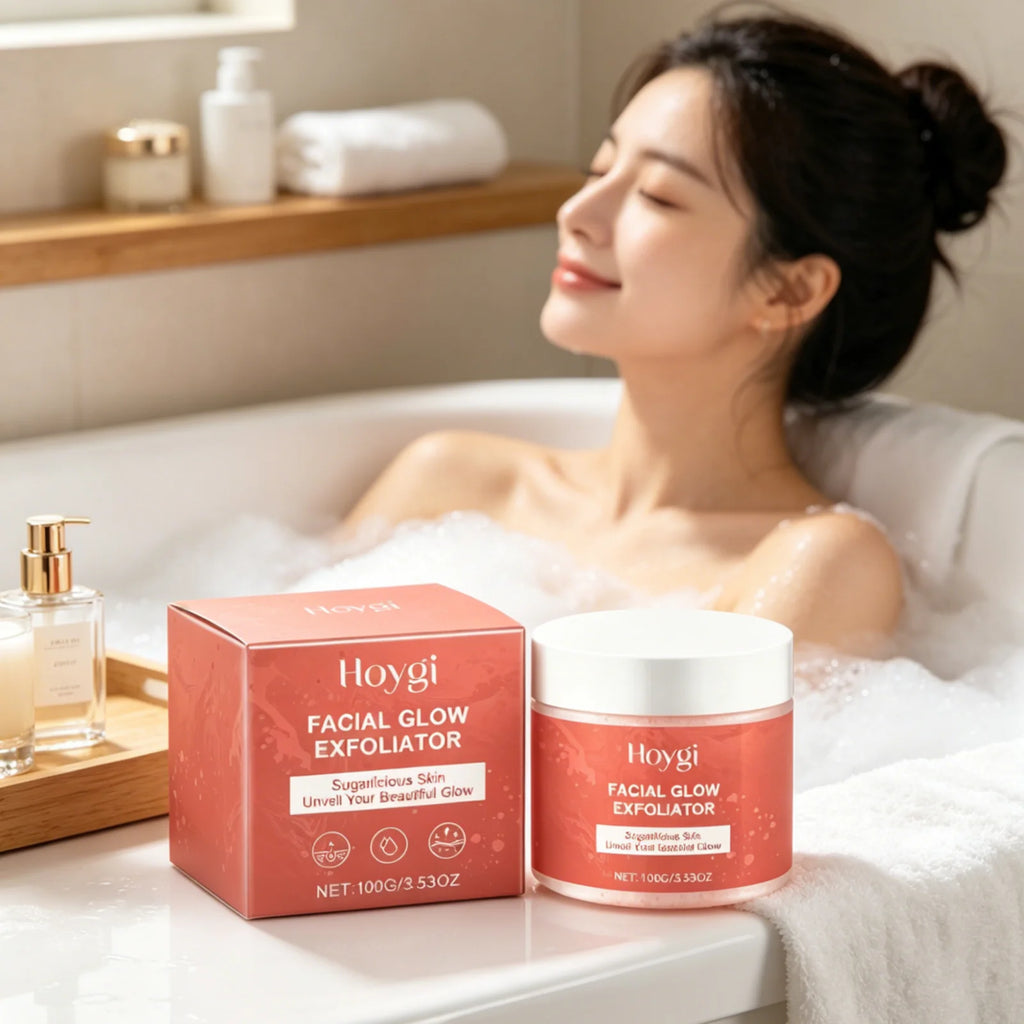 Hoygi Face Exfoliating Scrub – Deep Cleanse & Brighten 100g Facial Exfoliating Scrub Oasis Select 100g