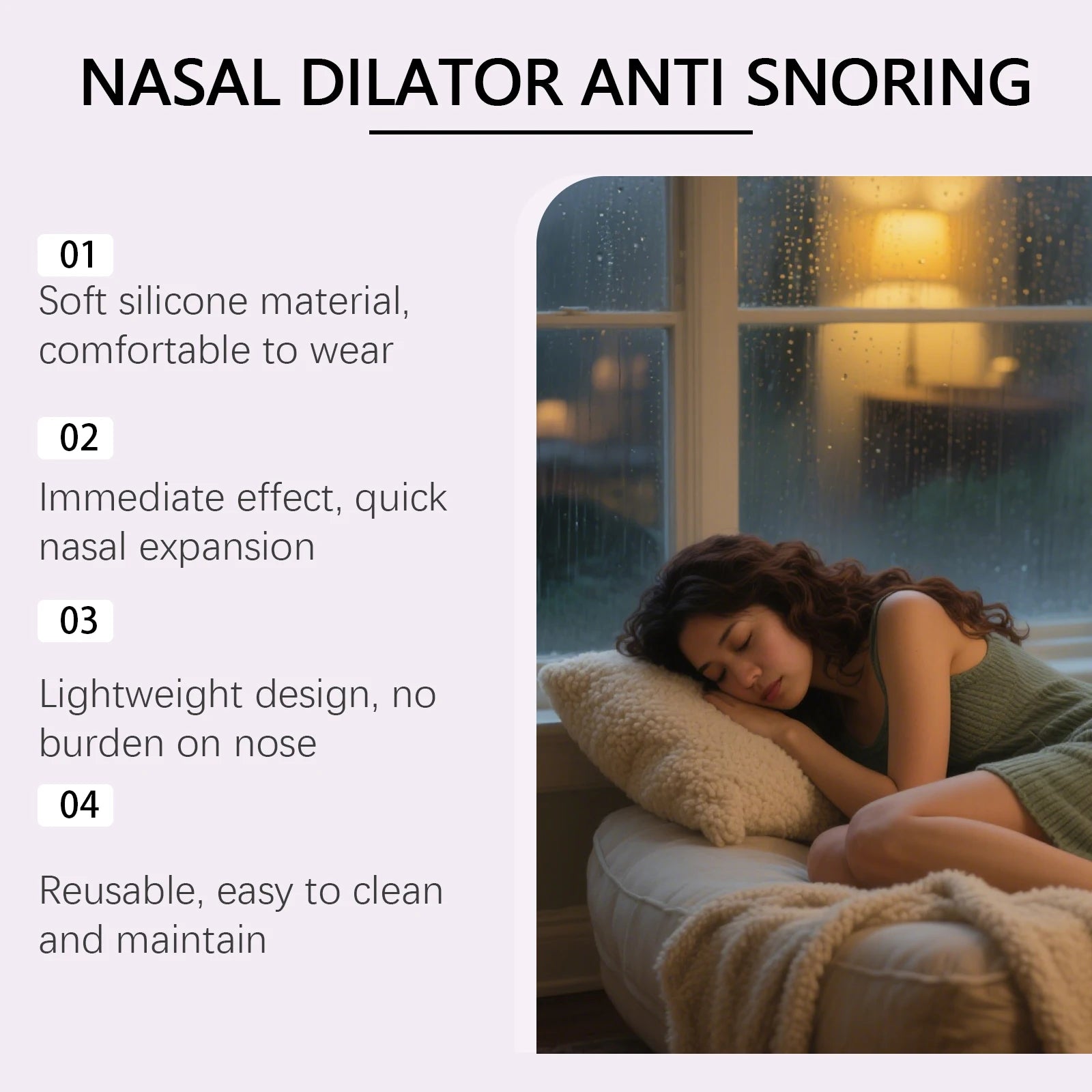 Laniska Nasal Dilator | Soft Breathing Aid for Better Sleep Nasal Dilator Oasis Select