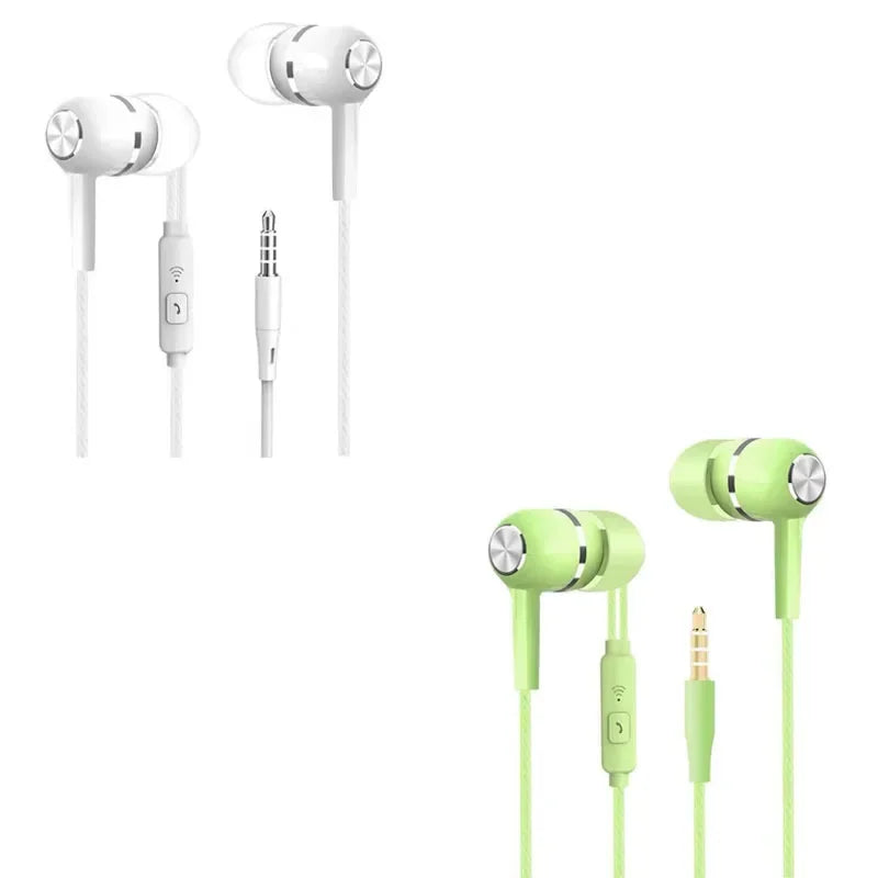 Wired Stereo Headset with Mic volume control Music Earphones Headphones Sport Earbuds with Bass Phone Earphones 3.5mm Oasis Select Blend 2pcs 1 1.2m