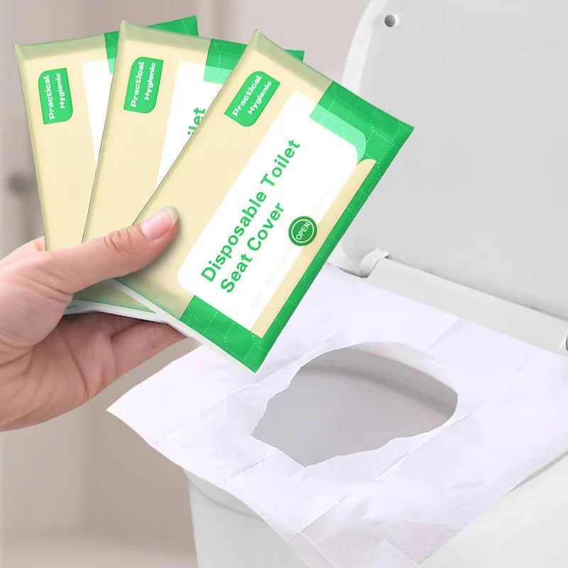 Travel Portable Disposable Toilet Seat Cover Water Soluble Degradable Waterproof Hotel Bathroom Toilet Mat Hygiene Supplies Oasis Select