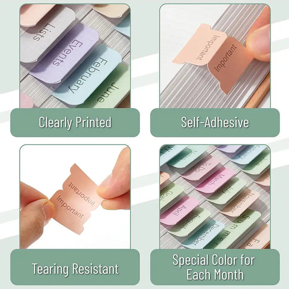 5/6 Sheets Bible Index Label Sticker Writable Self-adhesive Paper Tabs Bible Index Tabs for Read Bookmark Stickers Study Tool Oasis Select