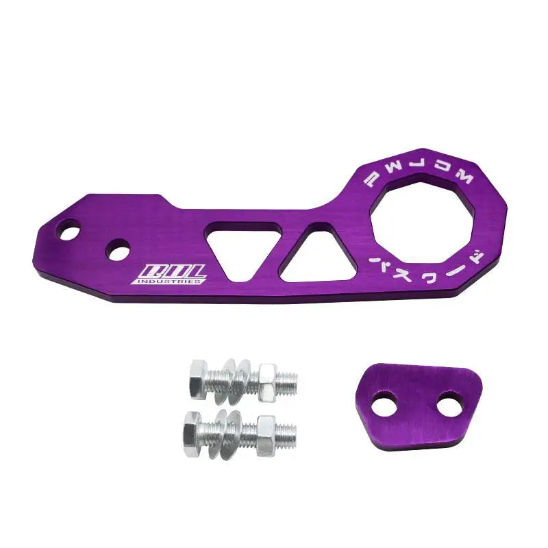 1 Set Universal Aluminum Alloy Rear Tow Hook Racing Rear Tow Hook Rhombic Towbar Towing Tools For Civic Fit Jazz Gk5 Oasis Select Purple