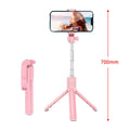 Bluetooth Selfie Stick Tripod with Fill Light & Remote Selfie Stick Tripod Oasis Select Pink