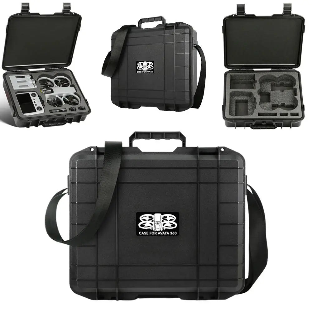 Portable Travel Suitcase For DJI Avata 360 Accessory Shoulder Carry Box Shockproof Storage Case Large Capacity Drone Safety Case Oasis Select Black