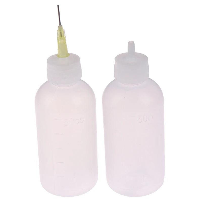 1pcs Multi-purpose 50ml Needle Dispenser Dispensering Bottle Rosin Solder Liquid Glue Bottle Oasis Select 1pcs