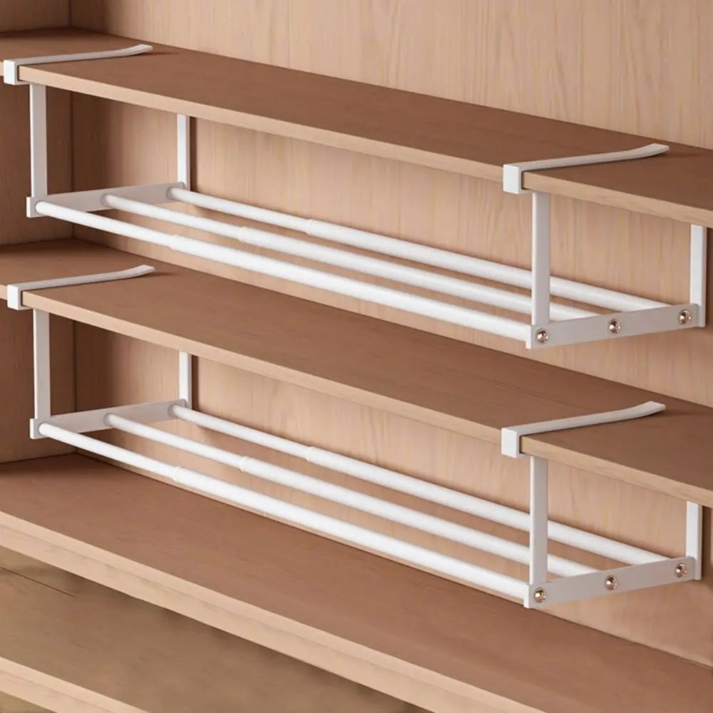 Organizer 15.7-27.6 In Shoe Rack Hanging Adjustable Shoe Storage Retractable Multifunctional Under Cabinet Shelf Entryway Oasis Select