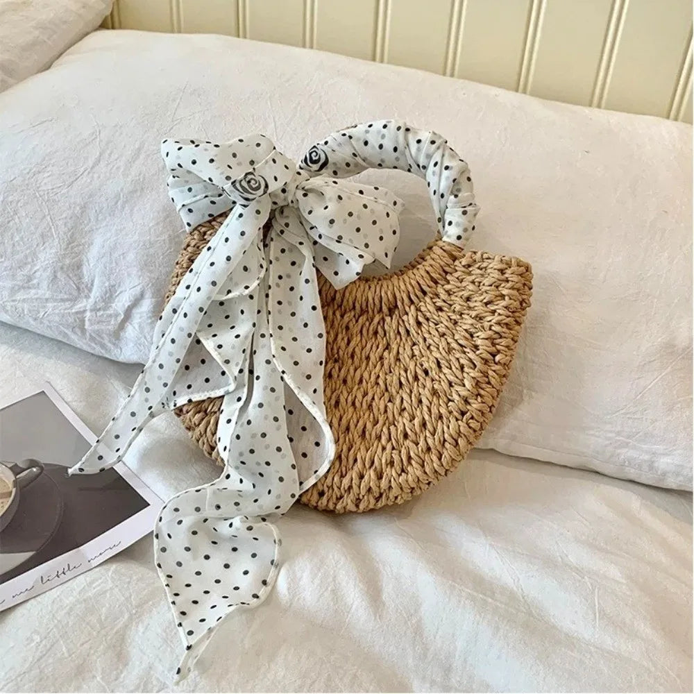 Fashion Headband Polka Dot Scarf Chiffon Multifunction Thin Head Scarf Polka Dots Long Scarves Women Oasis Select
