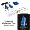 Three-Dimensional 3D Christmas Tree LED DIY Kit Colorful LED Flash Circuit Kit Electronic Fun Suite Oasis Select Without casing