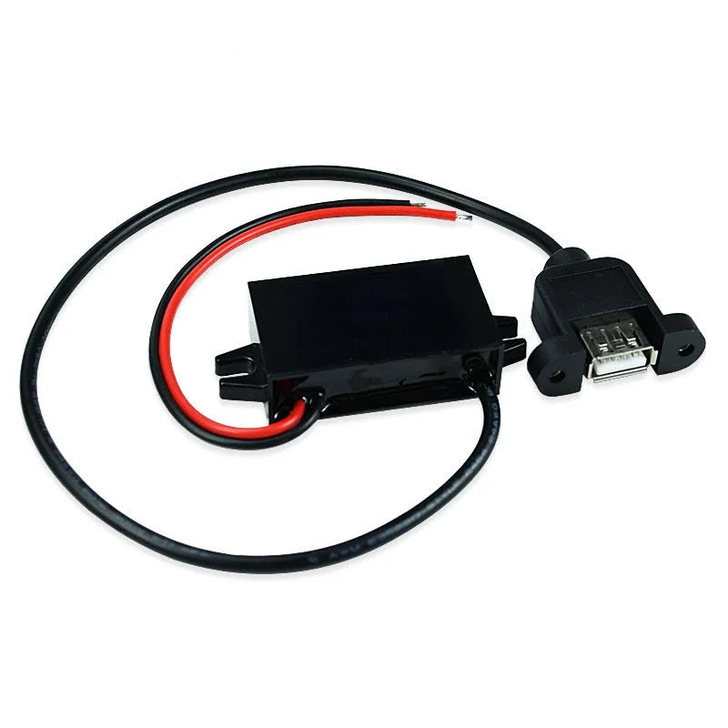 12 Volt Car Phone Charger Adapter 12 Volt to 5 Volt 12V 24V 36V 48V to 5V 3A DC Step Down Power Converter MICRO MIMI TYPE C Oasis Select USB with ear DC 36V 48V (11-90V) 5V3A