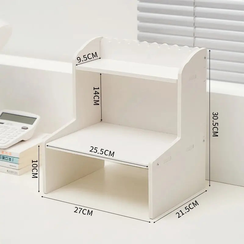 Desktop Multi-Layer Shelf – Stationery, Books & Cosmetics