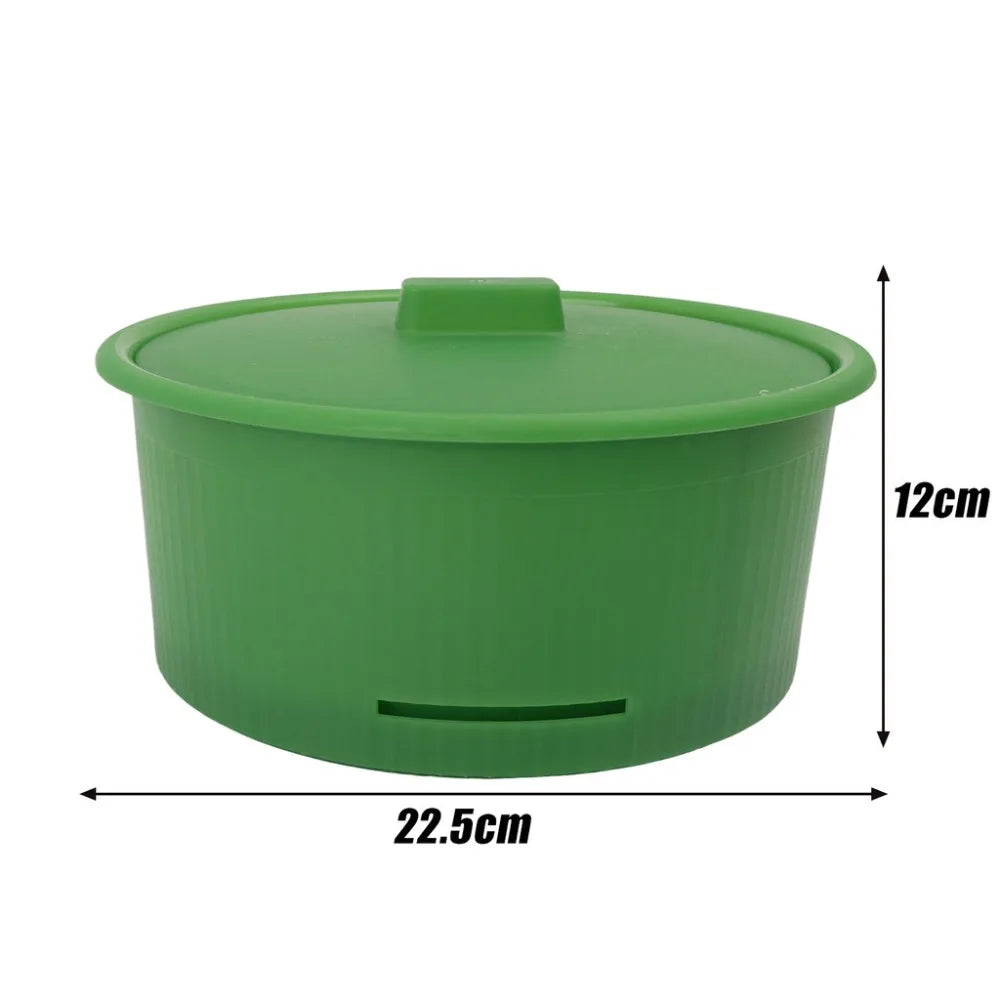 Stackable Bean Sprout Nursery Pots Ventilated Split Sprouting Tray Efficient Soilless Cultivation Pot Oasis Select Green-L
