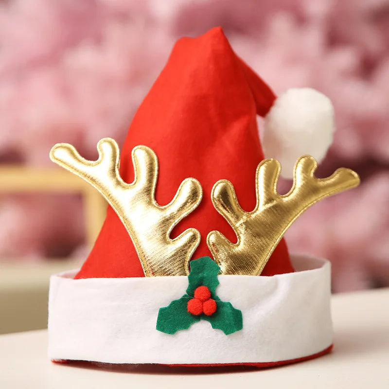 Christmas decorations Adult Family Christmas hat Santa Claus children cartoon cap Christmas gift Oasis Select
