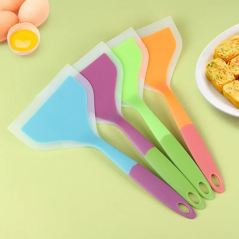 1 piece of tamago Yaki spatula non-stick pan special spatula thick egg Yaki Spatula Silicone frying pan Spatula Silicone Spatula Oasis Select