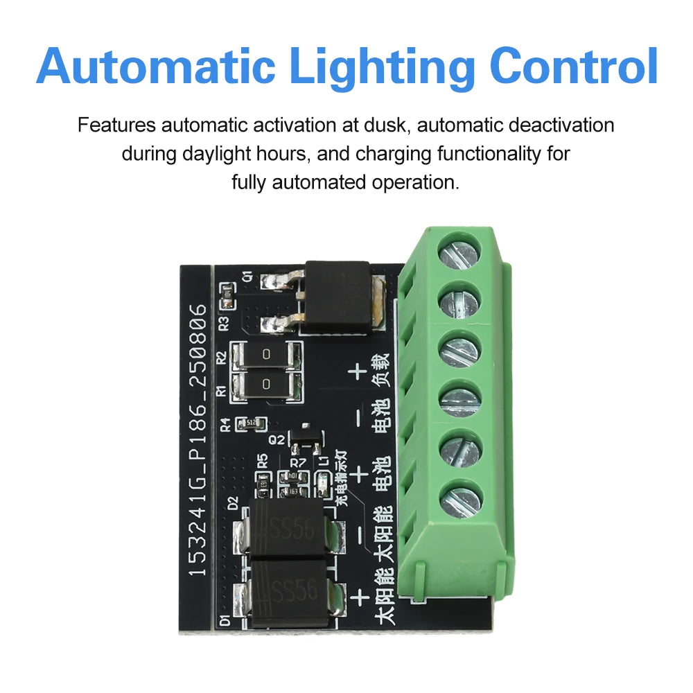 DC 3-45V Automatic Solar Panel Battery Charger Board Night Light LED Lamp Control Switch Battery Charger Charging Controller Oasis Select