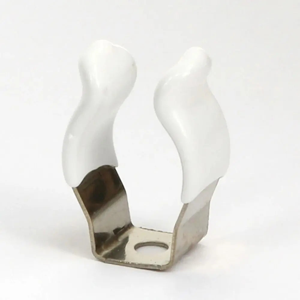 5Pcs Fixing Clips Spring Terry Clip Clamp Holders With Rubber Protection Lamp Tube Clip T3/T4/T5/T6/T7/T8/T9/T10 Base Tool Oasis Select