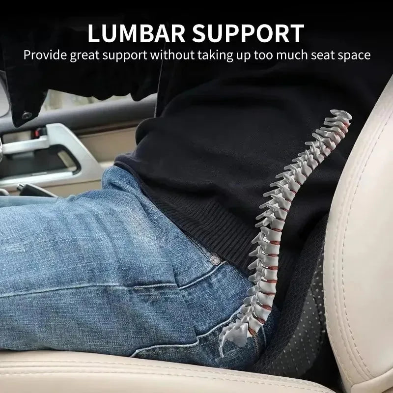 Memory Foam Car Seat Cushion – 2-in-1 Sciatica & Lower Back Pain Relief