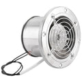 Pipe Stainless Steel Exhaust Fan Window Duct Air Ventilation Blower Toilet Kitchen Ventilator Booster Extractor Oasis Select Silver 100mm