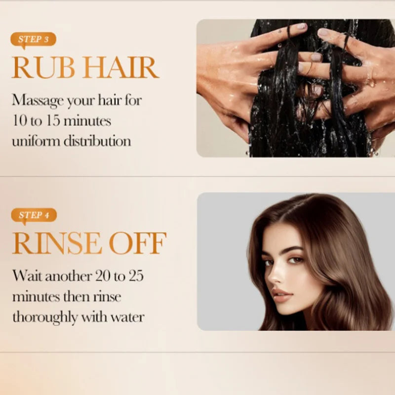 DR.DAVEY Black Hair Dye Coloring Shampoo 25ml × 10 Sachets