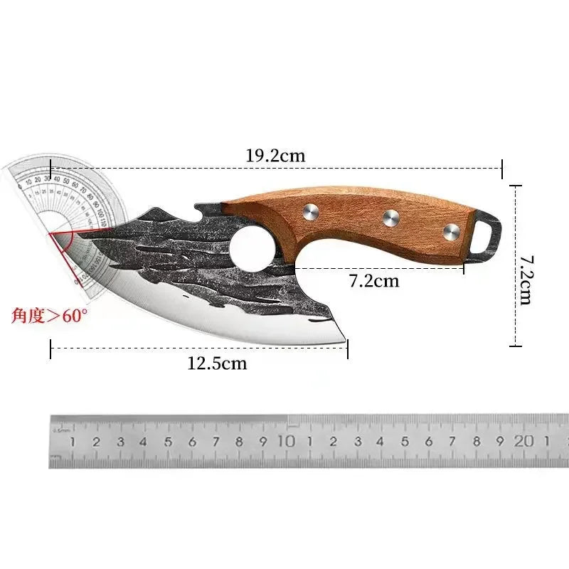 2024new Outdoor Pick Bones Dedicated Knife Hand-Forged Meat Cutting Knife Slaughter Professional Meat Selling Knife Oasis Select