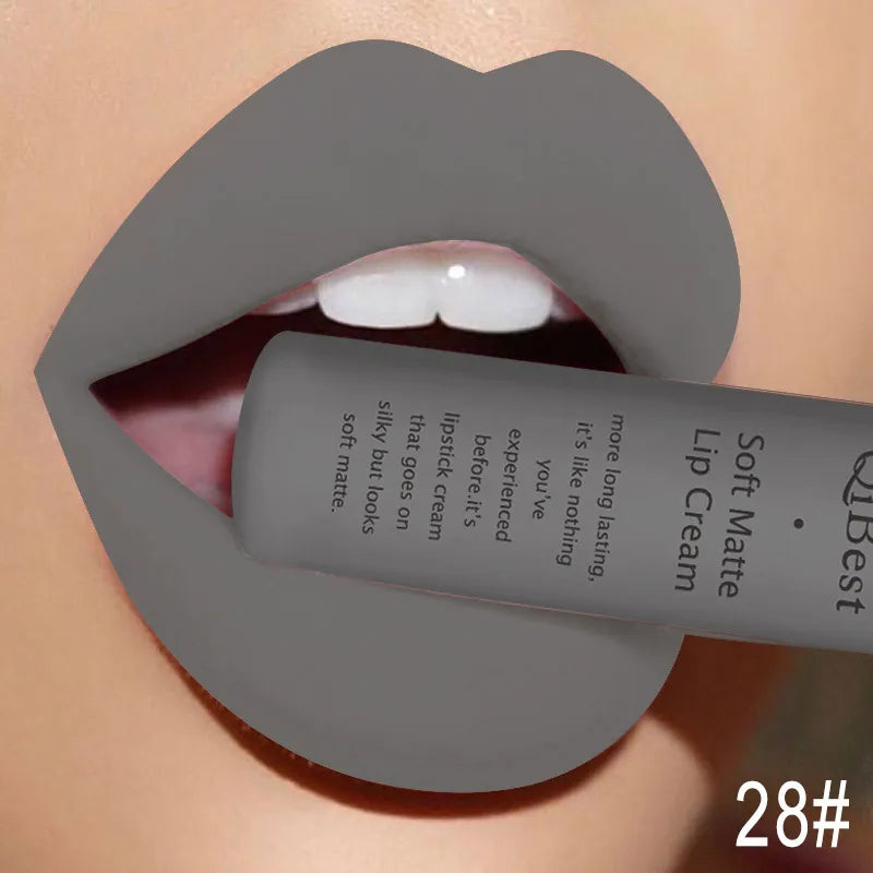 QIBEST Matte Liquid Lipstick – Waterproof Velvet Lip Tint