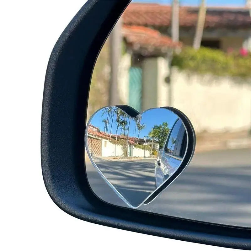 1 Pair 360 Blind Spot Mirror Adjustable Round Frame Wide-angle Rearview Car Rearview Sucker Mirrors Auxiliary Convex Mirror Oasis Select A4
