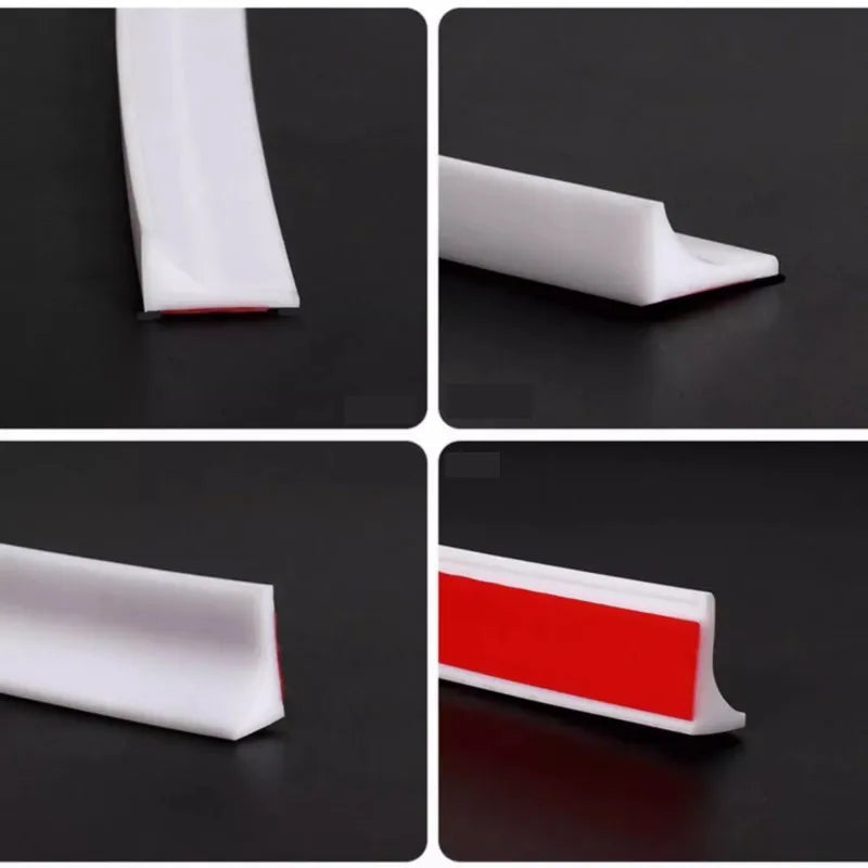 Silicone Shower Water Stopper – Self-Adhesive Seal Strip