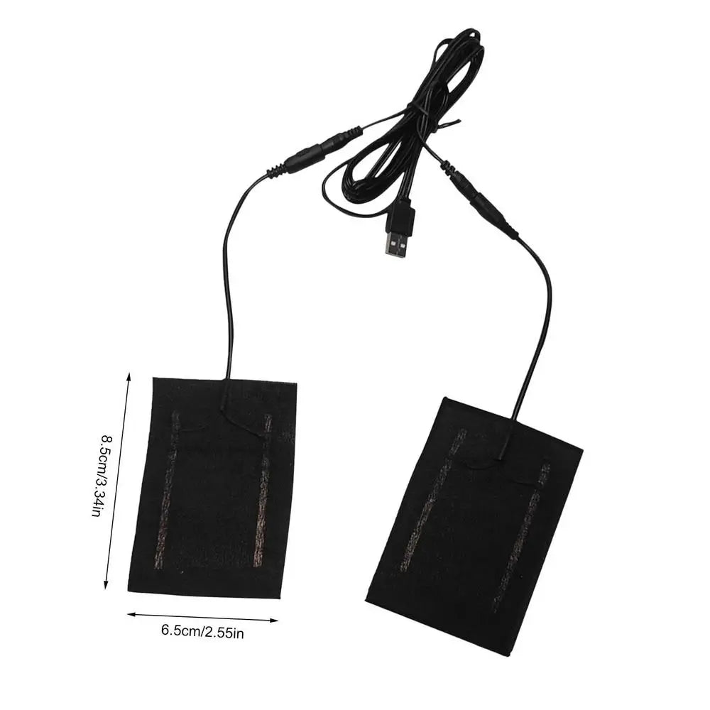 Mitten Heating Pad 5V Winter Heating Pad USB Heating Pad for Women Men 2 in 1 Heating Pad Electric Heated Pad Keep Hands Warm Oasis Select Black