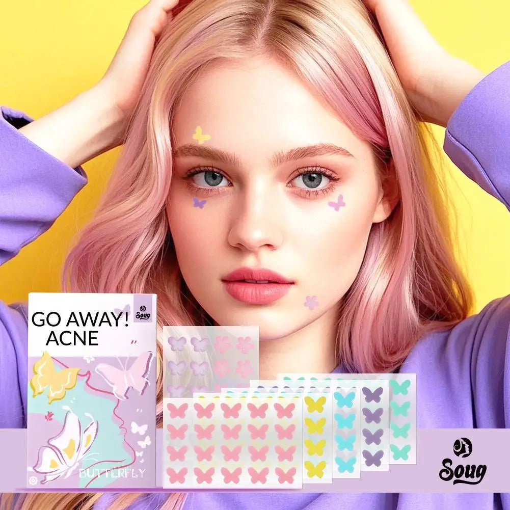 120-420 Counts Cute Colorful Butterfly/heart/Star Shape Acne Pimple Patches Stickers Invisible Acne Cover Face Spot Pimple Patch Oasis Select