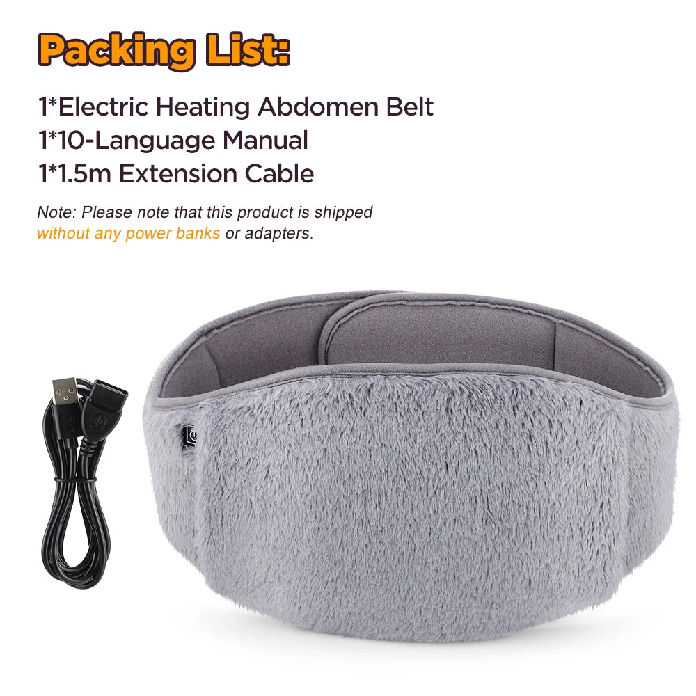 2-in-1 Electric Heated Waist Belt & Hand Warmer | 3 Heat Levels