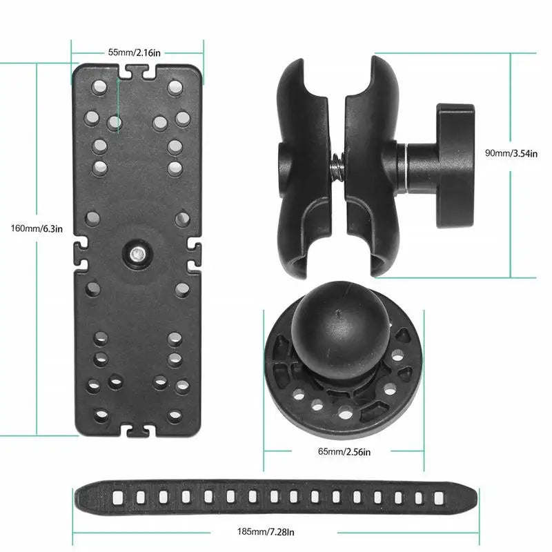 Fish Finder Bracket Reusable Waterproof Raft Fishfinder Mount Electronic Fish Finder Holder Marine Electronic Fish Finder Mount Oasis Select