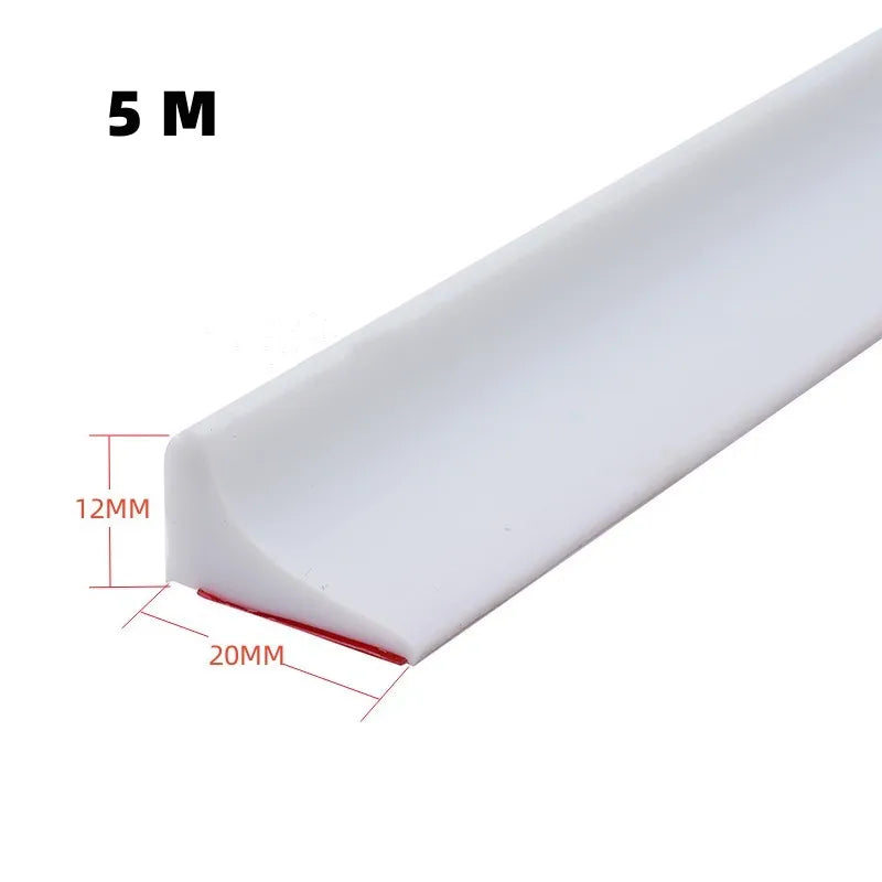 Silicone Shower Water Stopper – Self-Adhesive Seal Strip