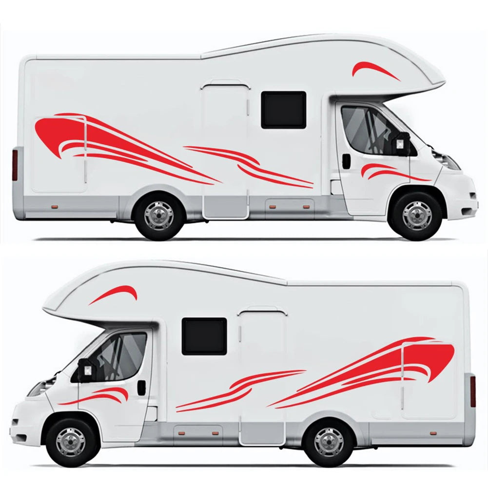 For Motorhome Side Stripe Decals Vinyl for RV For Caravan Horsebox Campervan Trailer Van and Truck Compatibility Oasis Select