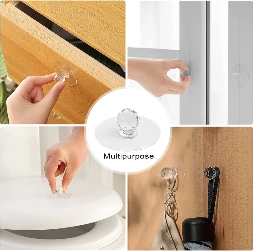 Self-Adhesive Drawer Knobs – Punch-Free Cabinet Handles 2–10pk Cabinet Drawer Knob Oasis Select