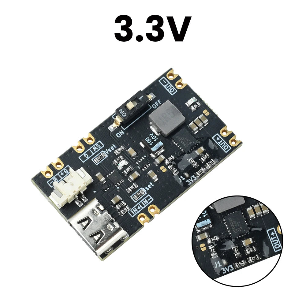 3.3/5V output MCU UPS uninterruptible power supply module 1.5A/1A lithium battery charge Seamless Switch Supply for STM32 ESP32 Oasis Select 3.3V 1
