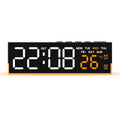 LED Digital Alarm Clock – Dual Alarm, Temp & Ambient Light