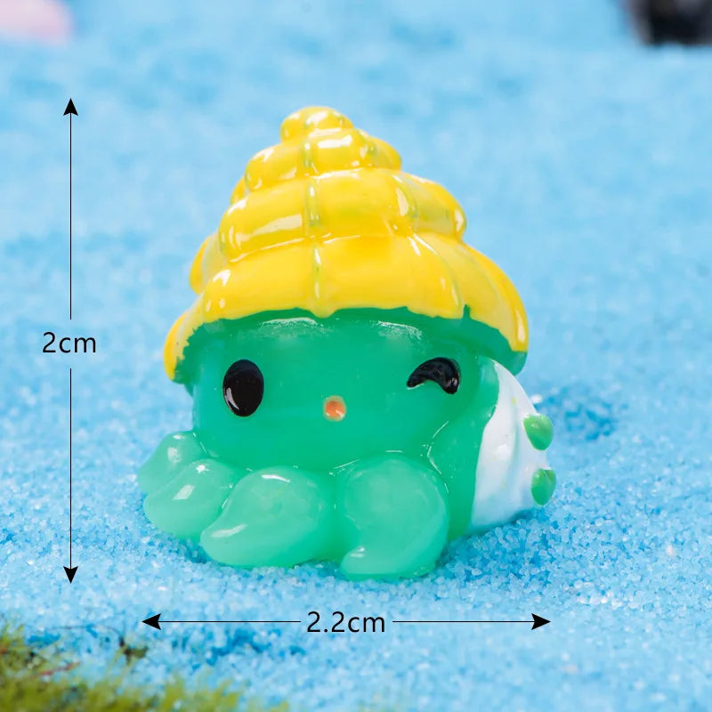 Mini Ocean Resin Animals Tiny Sea Animals Figurines Marine Miniature Animals Aquarium Ornaments Home Decorations Oasis Select Style 12