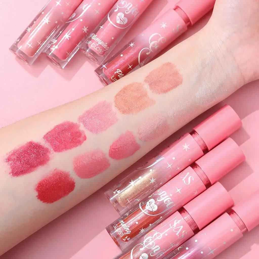 Pearlescent Plumping Lip Gloss – Glittery, Waterproof & Hydrating