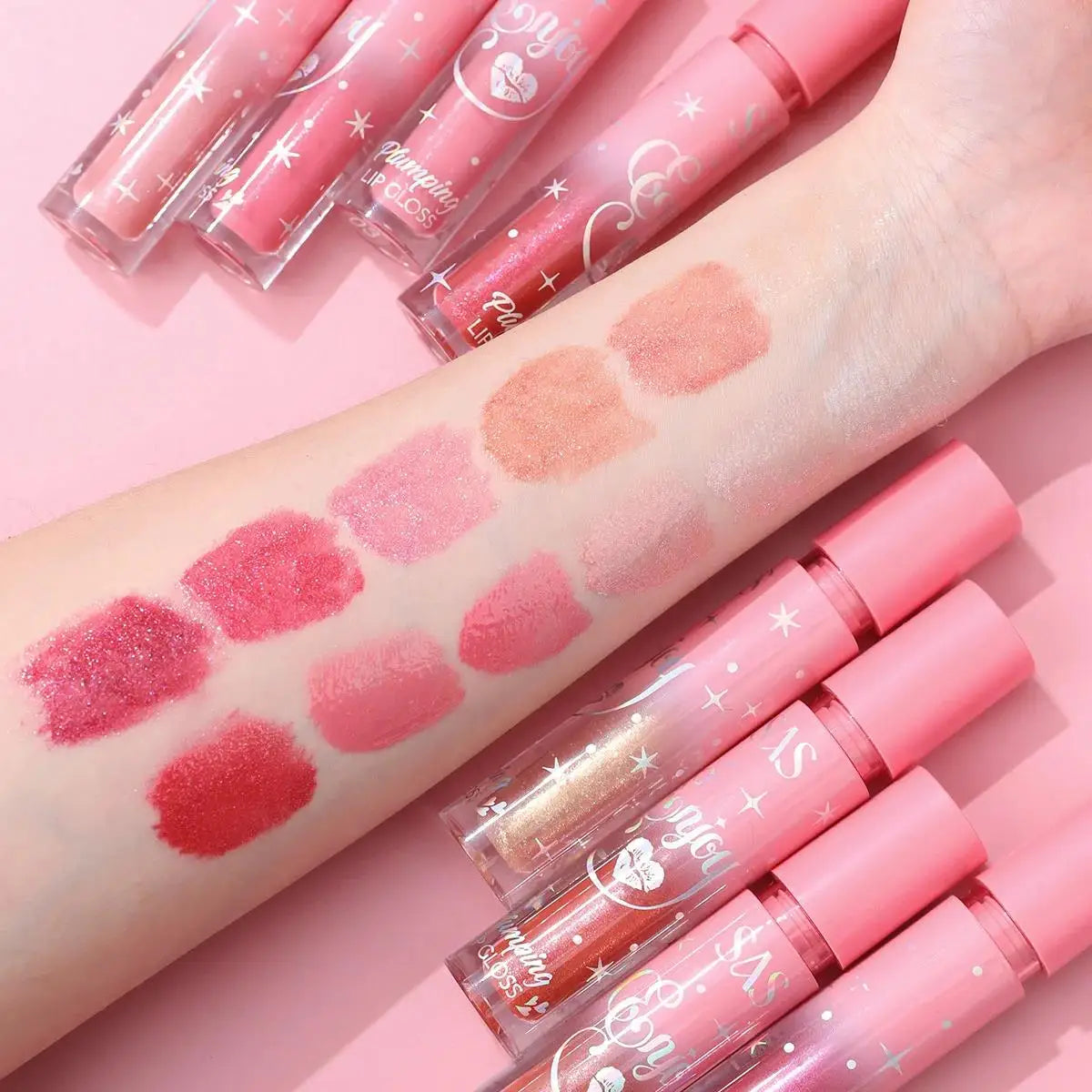 Pearlescent Plumping Lip Gloss – Glittery, Waterproof & Hydrating