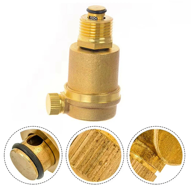 Brass Household Valve Accessories 1/2 3/4 "1-inch Solar Water Heater Automatic Exhaust Heating Exhaust Pressure Relief Valve Oasis Select