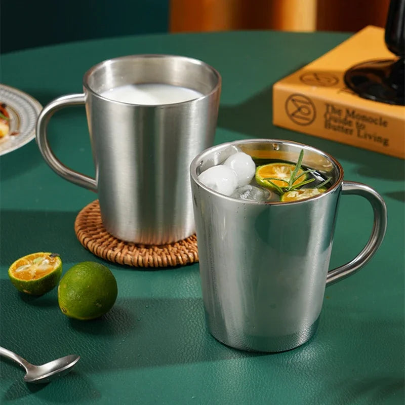 300ml Double-Wall 304 Stainless Steel Insulated Coffee Mug Insulated Steel Mug Oasis Select