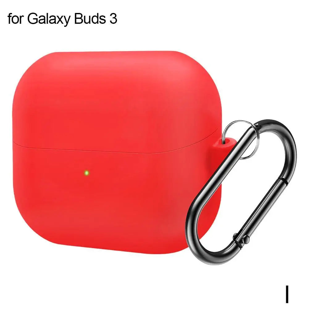 Silicone Case for Samsung Galaxy Buds 3 & 3 Pro + Carabiner