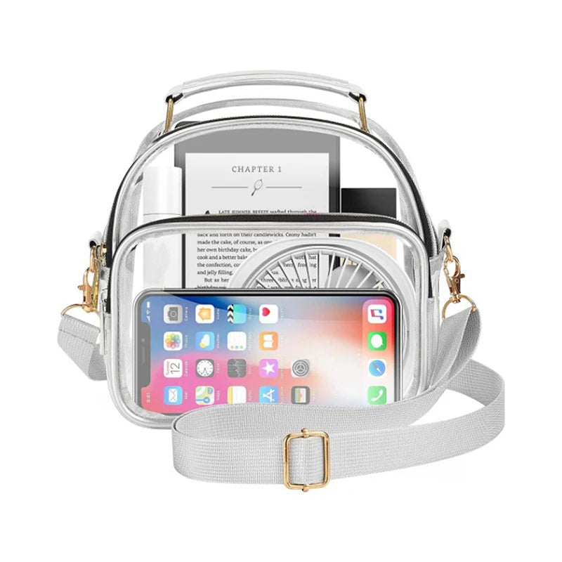 Transparent Ladies Small Handbags Women Clear Bag Fashion Waterproof Casual Simple Crossbody Shoulder Bags Oasis Select