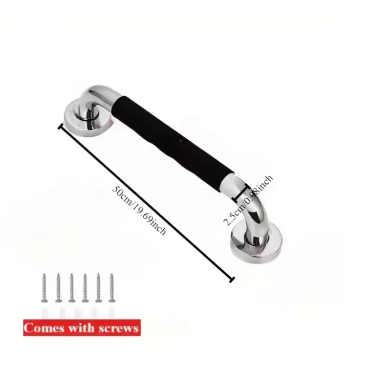 Premium Stainless Steel Shower Grab Bar Set - Anti-Slip,Durable Safety Handle for Seniors & Handicap-Easy Install,Fits Bathtubs Oasis Select 1 Set-50cm