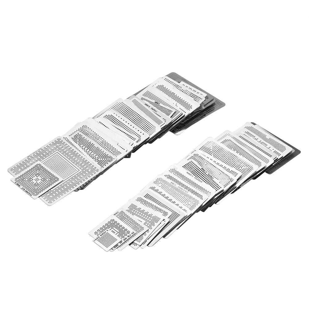 BGA Stencils Template BGA Reballing Rework Net Stencils Steel Template Mesh Directly Heat Set Kit Oasis Select
