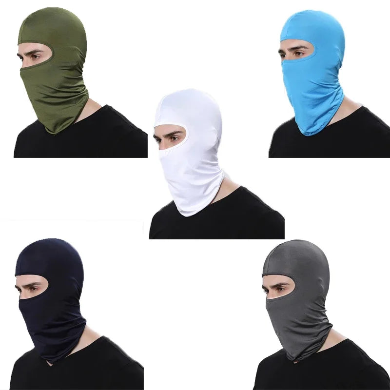 Balaclava Motorcycle Face Mask Moto Helmet Bandana Hood Ski Neck Full Face Mask Windproof Dustproof Face Shield Men's Biker Mask Oasis Select 5PCS Mixed