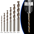 6Pcs HSS M35 Cobalt Drill Bit 1mm/2mm/3mm/4mm/5mm/6mm Stainless Steel Drilling Tool Accessories Oasis Select Default Title